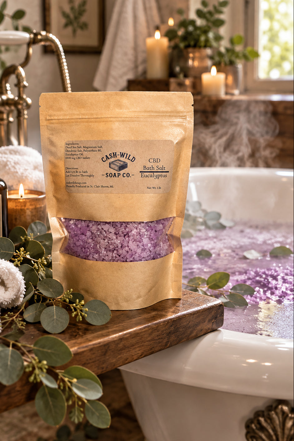 CBD Bath Salt - Eucalyptus